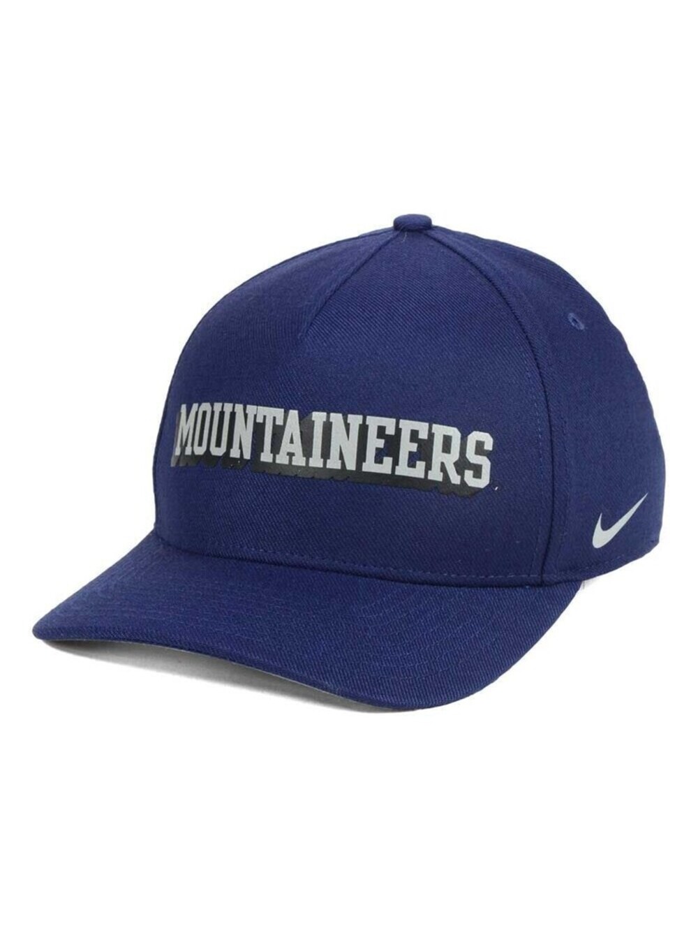 West Virginia Mountaineers Nike NCAA Local DNA Verbiage Swoosh Flex Cap One Size